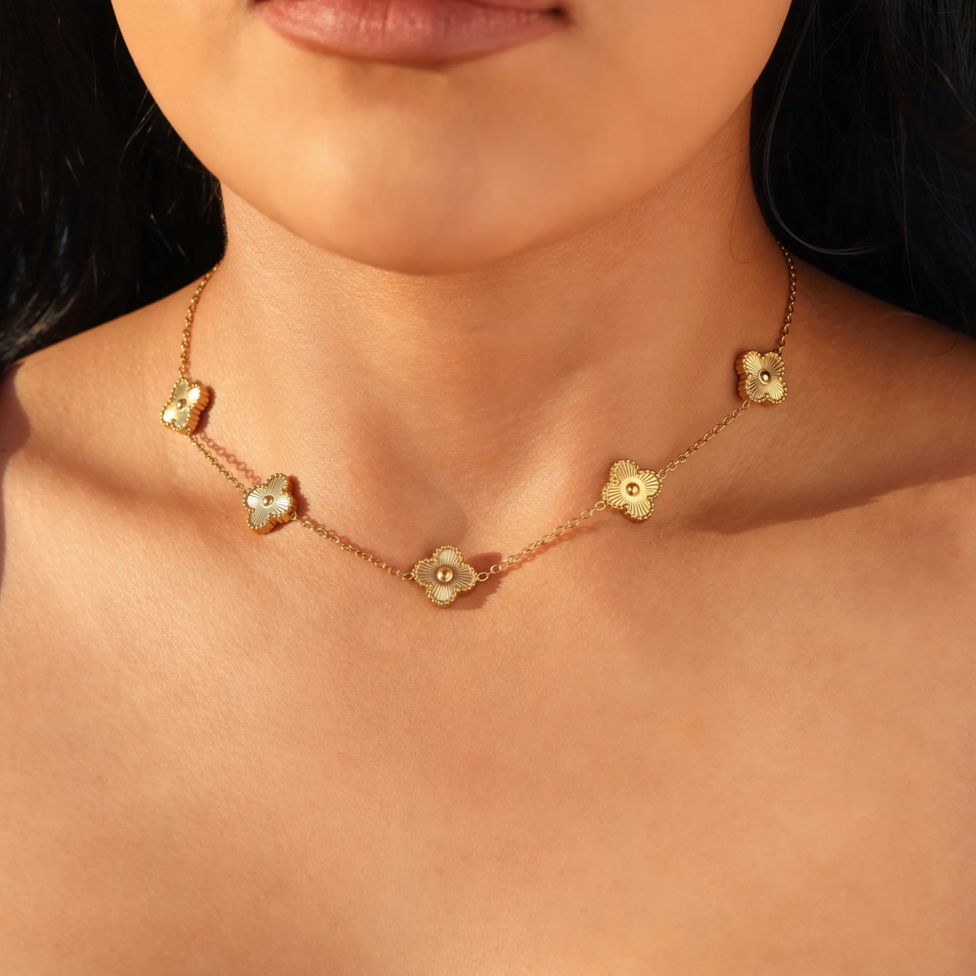 Clover Necklace - Gold